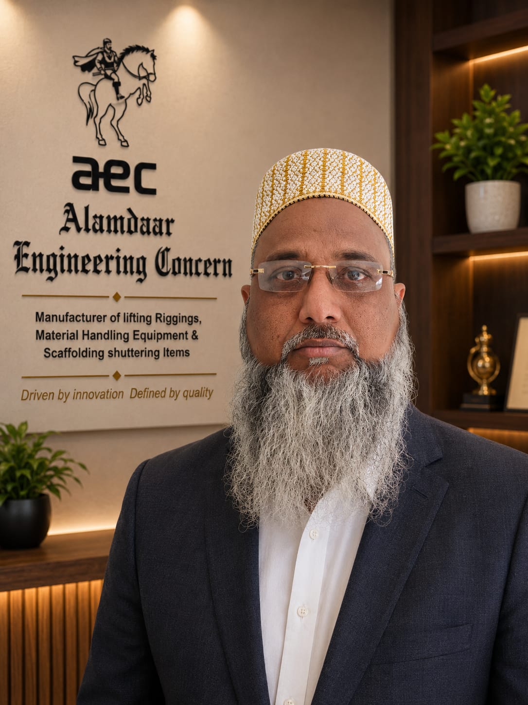 Mr. Hozefa Yusuf Ali Dhinojwala — Founder, Alamdaar Engineering Concern